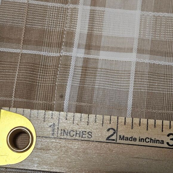 Tommy Hilfiger Light Brown Plaid Shirt Size L Please read description! - Picture 7 of 11